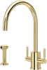Perrin & Rowe Orbiq 4312 Handrinse Kitchen Tap - Polished Brass