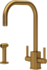 Perrin & Rowe Rubiq 4310 With Rinse Kitchen Tap - Aged Brass