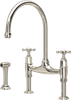 Perrin & Rowe Ionian 4172 (With Rinse) Kitchen Tap - Nickel
