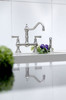 Perrin & Rowe Provence 4756 (Lever Handles Plus Rinse) Kitchen Tap - Nickel