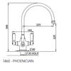 Perrin & Rowe Phoenician 1460 Filter Tap - Polished Brass