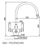 Perrin & Rowe Phoenician 1460 Filter Tap - Satin Brass
