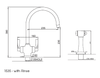 Perrin & Rowe Mimas 1535 (with Rinse) Filter Tap - Aged Brass