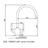 Perrin & Rowe Mimas 1435 Filter Tap - Aged Brass