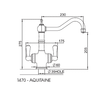 Perrin & Rowe Aquitaine 1470 Filter Tap - Polished Brass