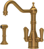 Perrin & Rowe Picardie 1575 (with Rinse) Filter Tap - Aged Brass
