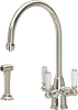 Perrin & Rowe Phoenician 1560 (with Rinse) Filter Tap - Nickel