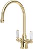 Perrin and Rowe Phoenician 4460 Kitchen Mixer Tap - Polished Brass