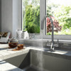 Perrin and Rowe Phoenix 3 in 1 Instant Hot Water Tap with C Spout, Digital Tank and Filter - Aged Brass