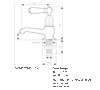 Perrin & Rowe 3475 Pair Basin Pillar Taps, Lever Handles - Nickel