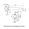 Perrin & Rowe 3561 Three Hole Basin Set Tap, Crosshead Handles - English Bronze