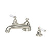 Perrin & Rowe 3735 Three Hole Mixer Set Tap, Lever Handles - Pewter