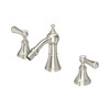 Perrin & Rowe 3767 Three Hole Bidet Mixer Tap, Lever Handles - Pewter