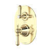 Perrin & Rowe 5756 Concealed Thermostatic Shower Valve, Lever Handles - Gold