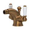 Perrin & Rowe 3685 Monobloc Bidet Mixer Tap, Lever Handles - English Bronze