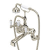Perrin & Rowe 3510 Wall Mounted Shower Mixer Tap, Lever Handles - Nickel