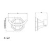 6122 Perrin and Rowe Robe Hook - Pewter