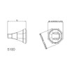 5100 Perrin & Rowe Fixed Handshower Parking Bracket - Nickel