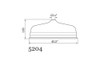 Perrin & Rowe 5204 12" Shower Rose - Pewter