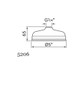 Perrin & Rowe 5206 5" Shower Rose - Satin Brass