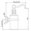 Perrin and Rowe Traditional Collection Wall Mounted Soap Dispenser 6973 - Gold