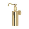 Perrin and Rowe Traditional Collection Wall Mounted Soap Dispenser 6973 - Polished Brass