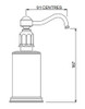 Perrin and Rowe Traditional Collection Freestanding Soap Dispenser 6933 - Satin Brass