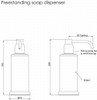 Perrin and Rowe Contemporary Collection Freestanding Soap Dispenser 6433 - Nickel