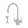 Perrin & Rowe Polaris 3in1 Boiling Hot Water Sink Tap & Rinse - Pewter
