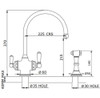 Perrin & Rowe Polaris 3in1 Boiling Hot Water Sink Tap & Rinse - English Bronze