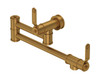 Perrin & Rowe Armstrong 4599HT Pot Filler - Aged Brass