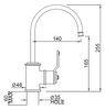 Perrin & Rowe Armstrong 1633HT Mini Filtration Tap - Pewter