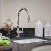 Perrin & Rowe Aquitaine 4744 with Single Lever and Pull-Down Rinse Tap - Aged Brass