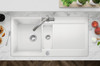 Thomas Denby Melody Pro 1.5B/SD Ceramic White Kitchen Sink