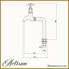 Artisan Cambridge Deckmounted Kitchen Taps - Brushed Brass