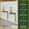 Artisan Cambridge Deckmounted Kitchen Taps - Brushed Brass