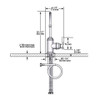 Perrin & Rowe Southbank 1844 Mini Instant Hot Tap (with Filtration) - Chrome