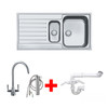 Franke Argos AGX 651 with Doric Chrome Tap (Filter Housing) and Plumbing Kit