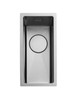Rangemaster Kube 18 Half Bowl Stainless Steel Kitchen Sink