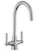 Rangemaster Aquaclassic Dual Lever Mixer Tap - Chrome/Chrome