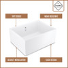 Shaws Shaker 600 Ceramic Kitchen Sink