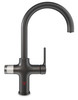 Triflow Hybrid Pro 4-in-1 Boiling Water Kitchen Mixer Tap - Black