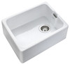 Rangemaster Farmhouse Single Bowl Ceramic Kitchen Sink - White