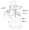 Perrin & Rowe Polaris 1937 3in1 Instant Hot Tap Sink Mixer, Digital Tank and Filter - Chrome