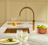 Quooker Fusion Round Boiling Water Patinated Brass Tap with Tank