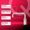 Quooker Nordic Square Boiling Water Stainless Steel Tap with Tank