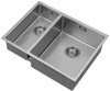 1810 HEXDUO10 180/340U BBR Undermount/Inset 1.5 Bowl Sink - Gunmetal