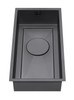 1810 AXIXUNO 210U Single Bowl Undermount Sink - Matte Black