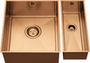 1810 AXIXUNO SET A - 355U & 150U Undermount 1.5 Bowl Sink - Copper