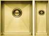 1810 AXIXUNO SET A - 355U & 150U Undermount 1.5 Bowl Sink - Gold Brass